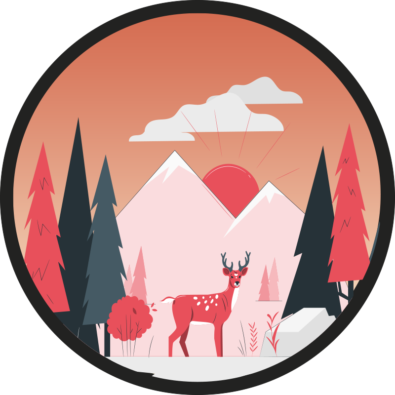 Sakin vahşi doğa görüntüsü doğa pvc halı - TenStickers