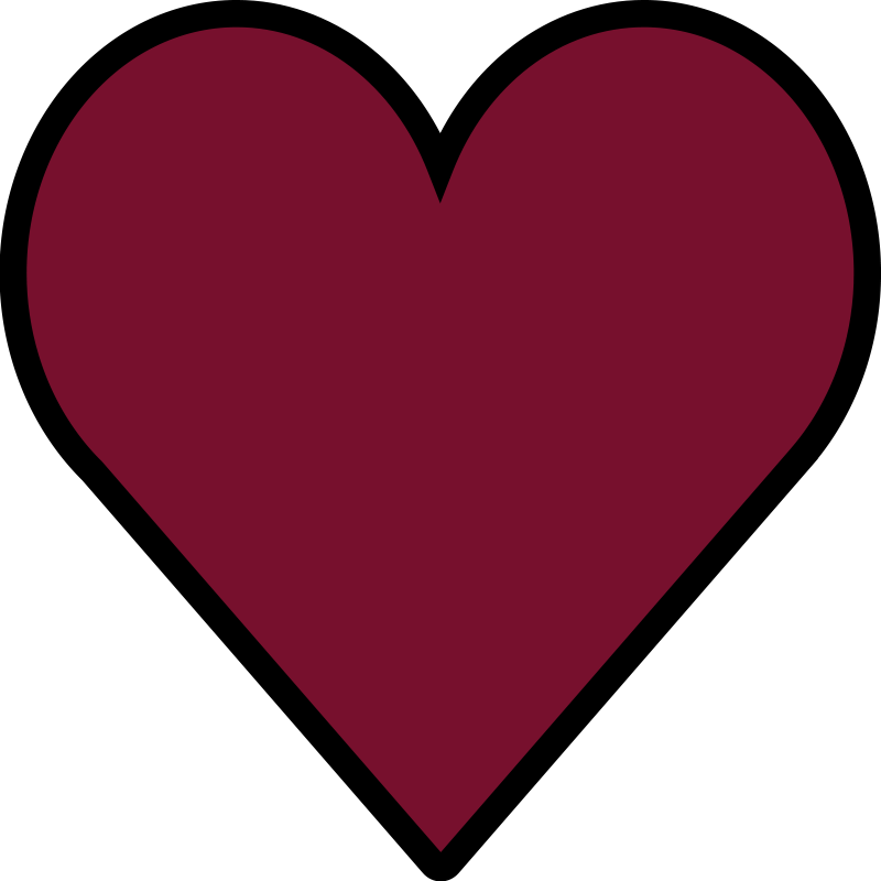 Kalp şekli kırmızı vinil halı - TenStickers