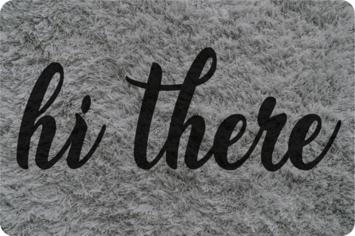 Merhaba dekor cümleleri ile pvc halı - TenStickers