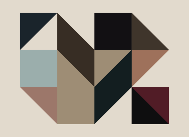 Vinil halı geometrik şekiller geometrik kilimler - TenStickers