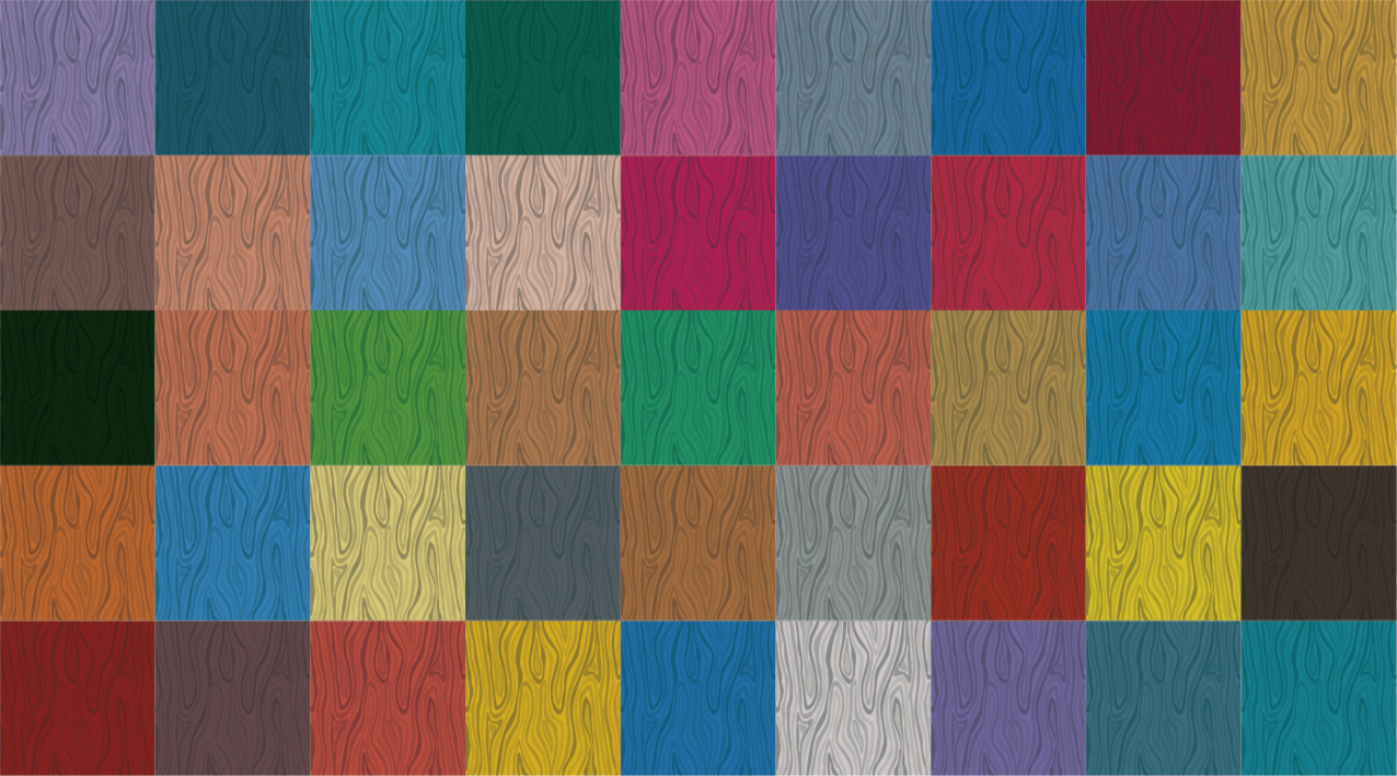 çok renkli dama tahtası ahşap etkisi pvc halı - TenStickers