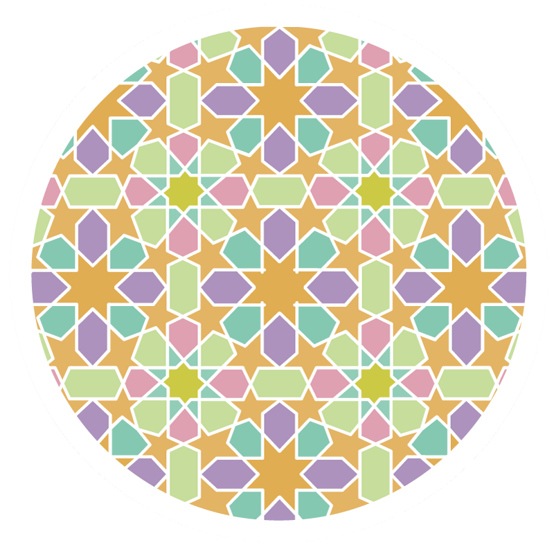 Fas yıldız vinil halı - TenStickers