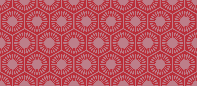 Dairesel motif topluluğu geometrik pvc halı - TenStickers