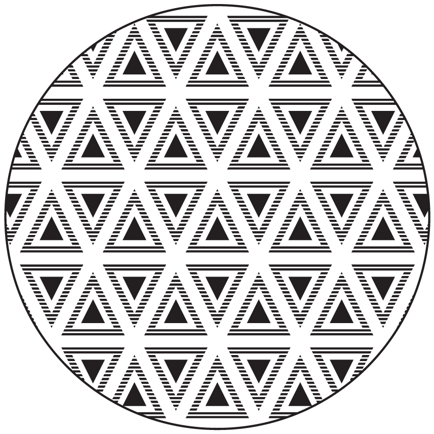 Geometrik üçgen kompozisyon geometrik pvc halı - TenStickers