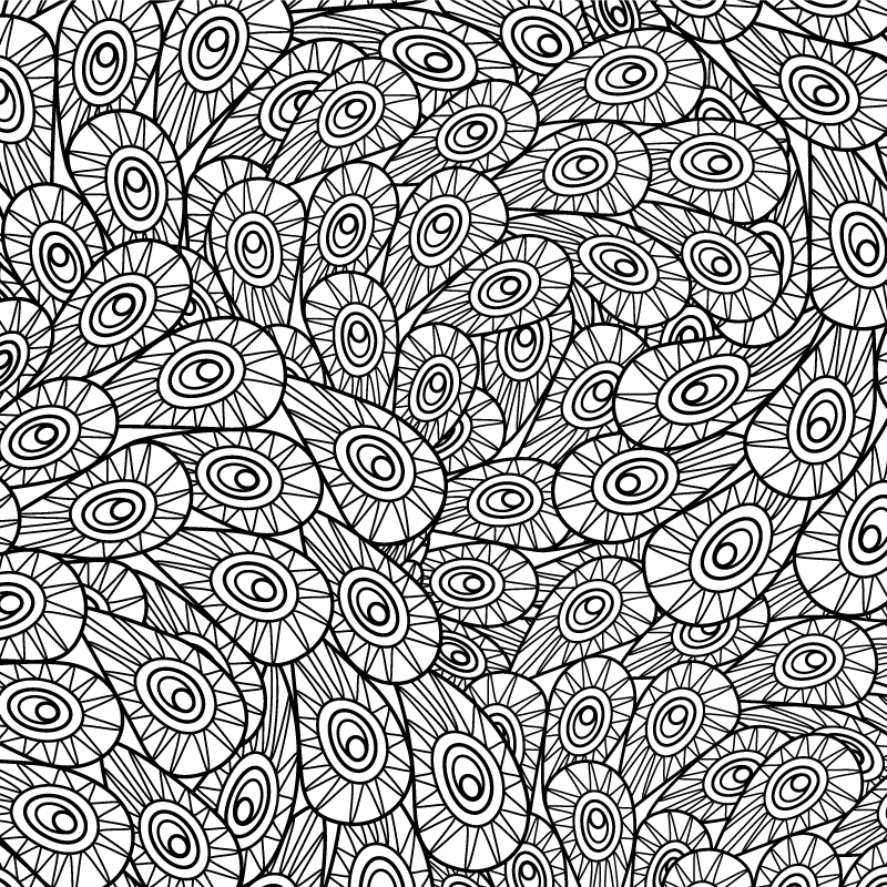 Tavuskuşu süs çiçek halısı - TenStickers