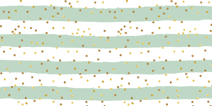 çizgili modern halı üzerinde altın konfeti - TenStickers