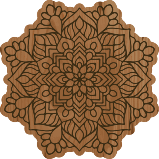 Mandala karmaşıklığı mandala pvc halı - TenStickers
