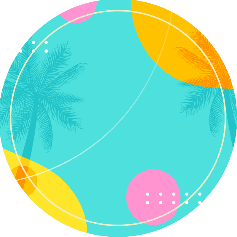 Yaz anıları modern kilim - TenStickers