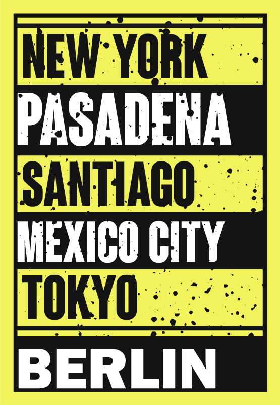 şehir isimleri özel vinil halı - TenStickers