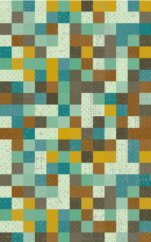 Oturma odası vinil halı normal kareler modern - TenStickers