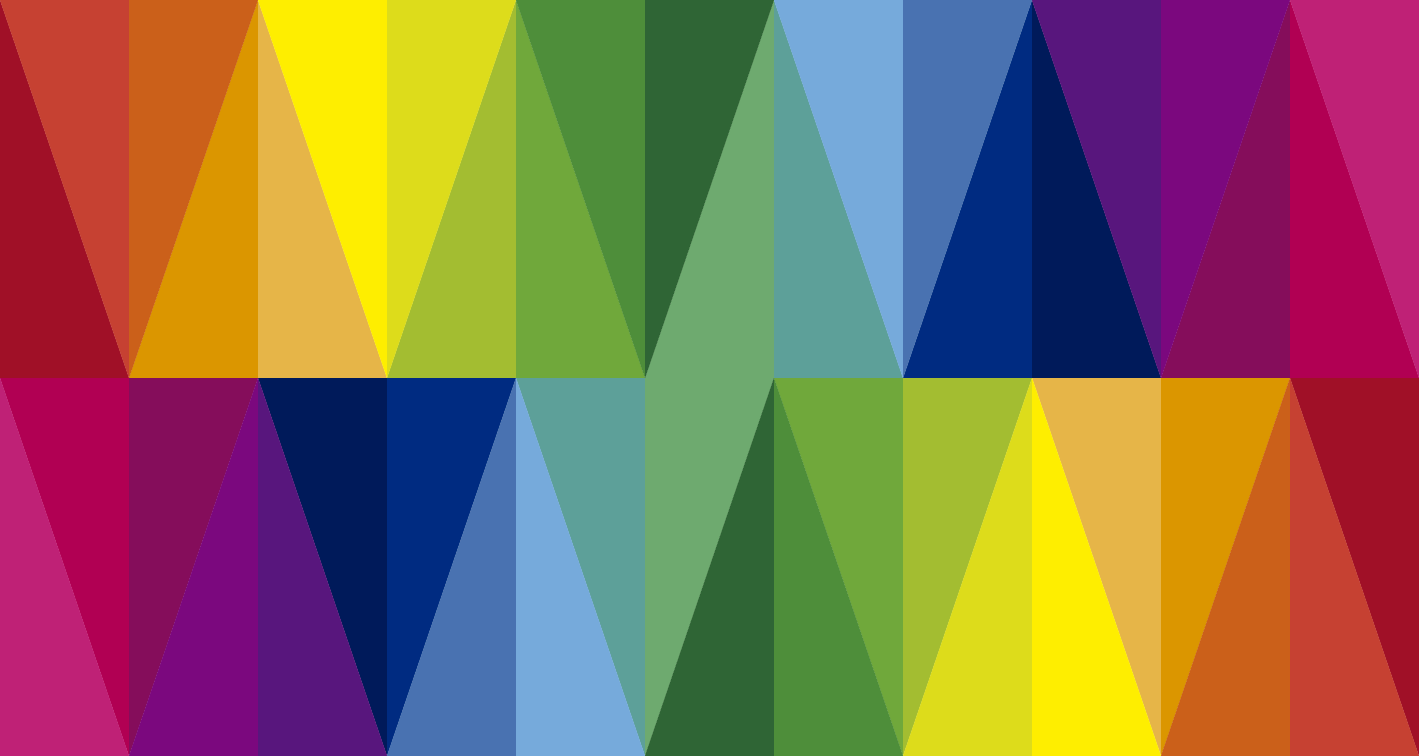 Gökkuşağı üçgenler geometrik vinil kilim - TenStickers