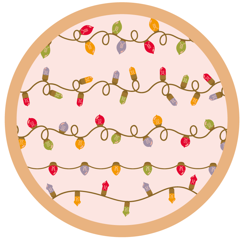 şenlikli çelenk etkinlikler pvc halı - TenStickers