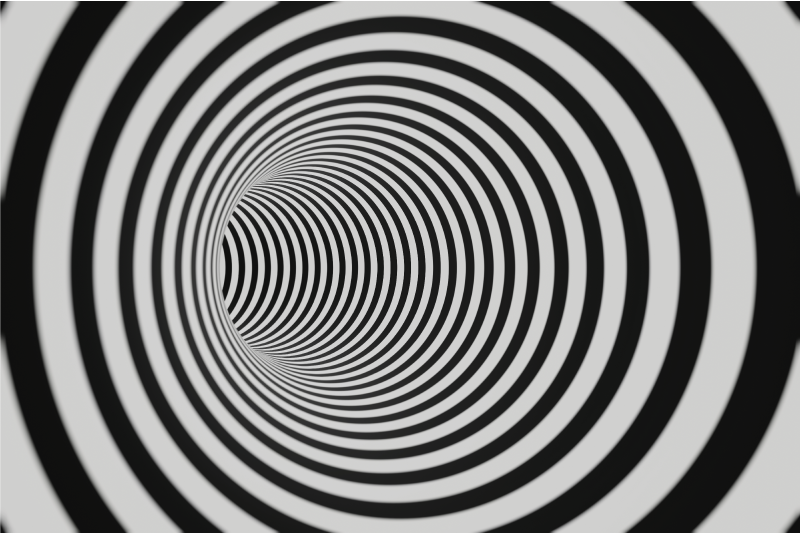 3d tünel geometrik halılar - TenStickers