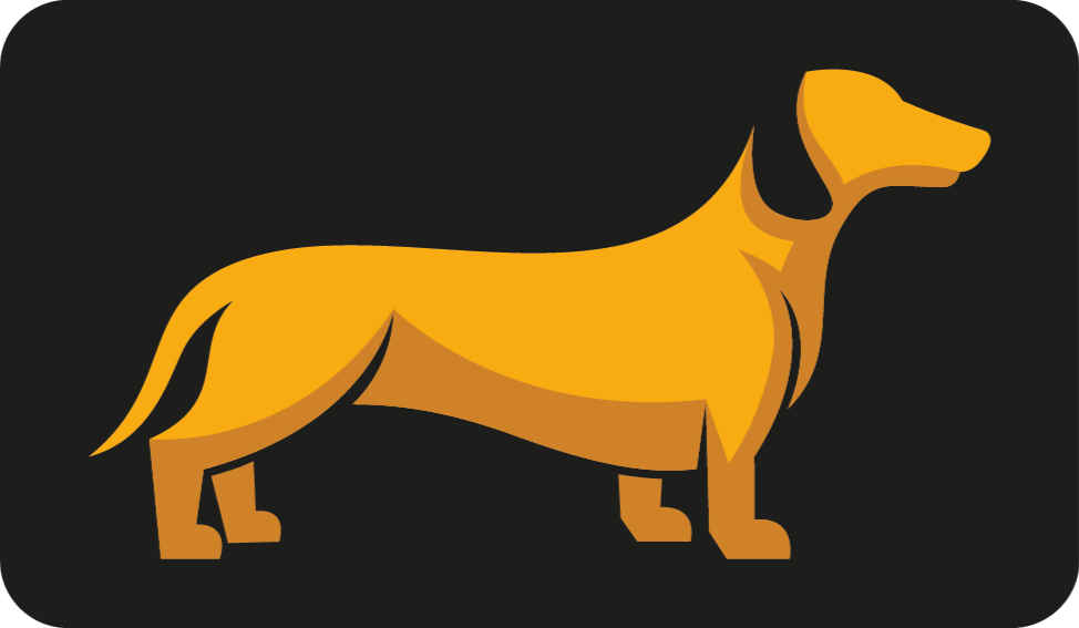 Köpek silueti Hayvan pvc halı - TenStickers