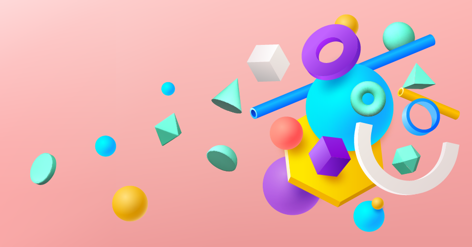 Geometrik şekiller dizisi geometrik pvc halı - TenStickers