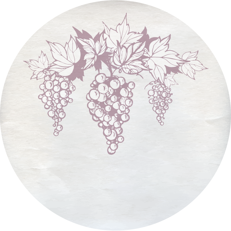 Retro üzüm doğa halı tasarımı - TenStickers