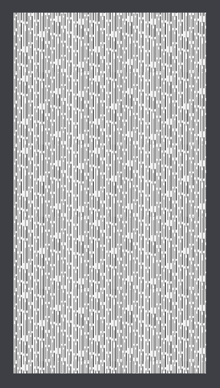 Koyu gri ipler minimal kilim - TenStickers