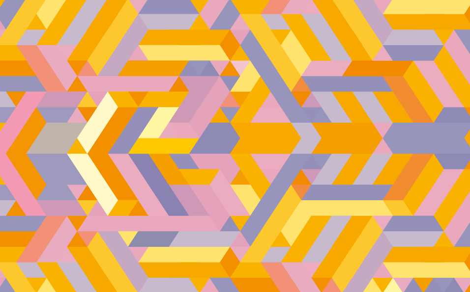 Geometrik desen örtüşmesi banyo pvc halı - TenStickers