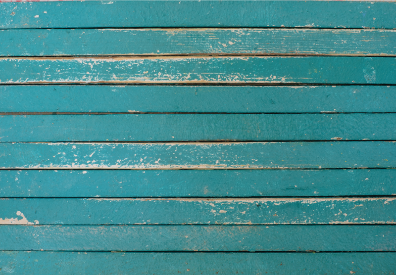 Eski mavi ahşap efektli vinil halı - TenStickers