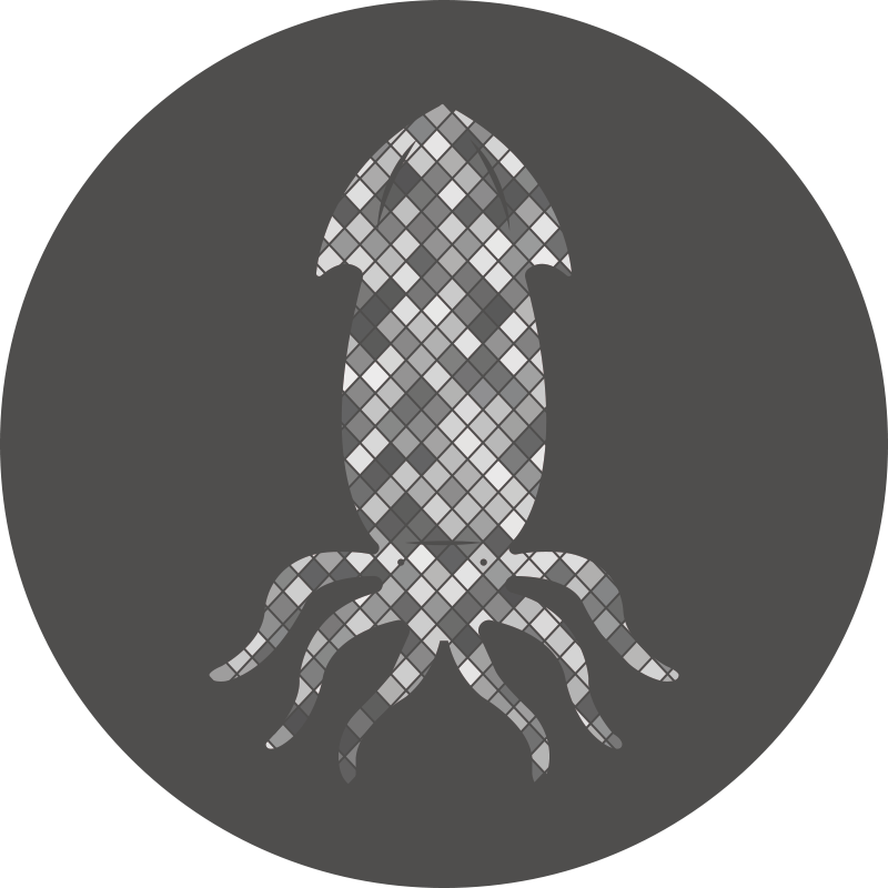 Mozaik kalamar silueti fayans efekti pvc halı - TenStickers