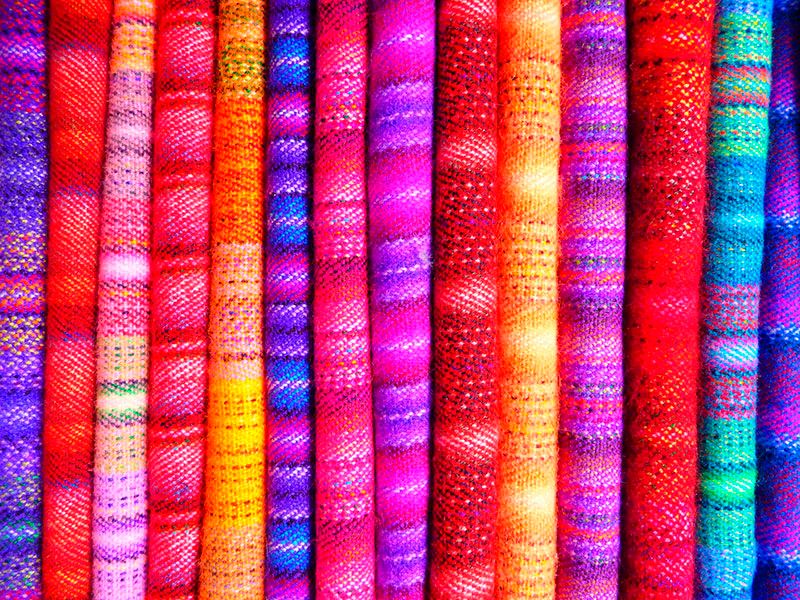 Renkli kumaş rulo çizgili vinil halı - TenStickers