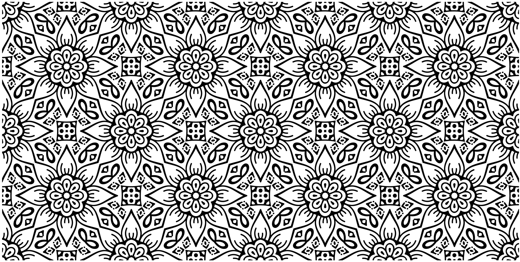 Botanik motif mandala pvc halı - TenStickers