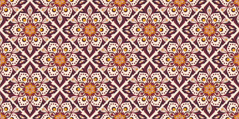 Vintage mandala desen mandala vinil halı - TenStickers