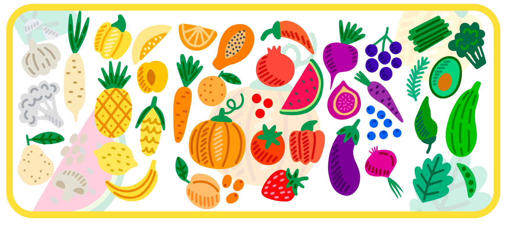 Sağlıklı diyet mutfak vinil halı - TenStickers