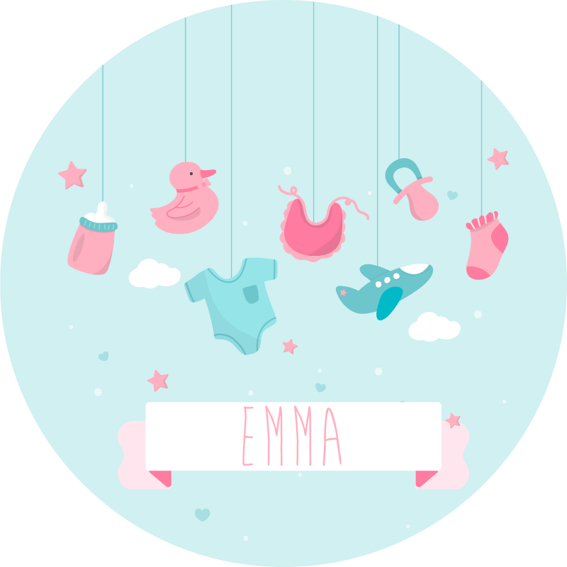 Kişiselleştirilmiş kreş bebek pvc halı - TenStickers