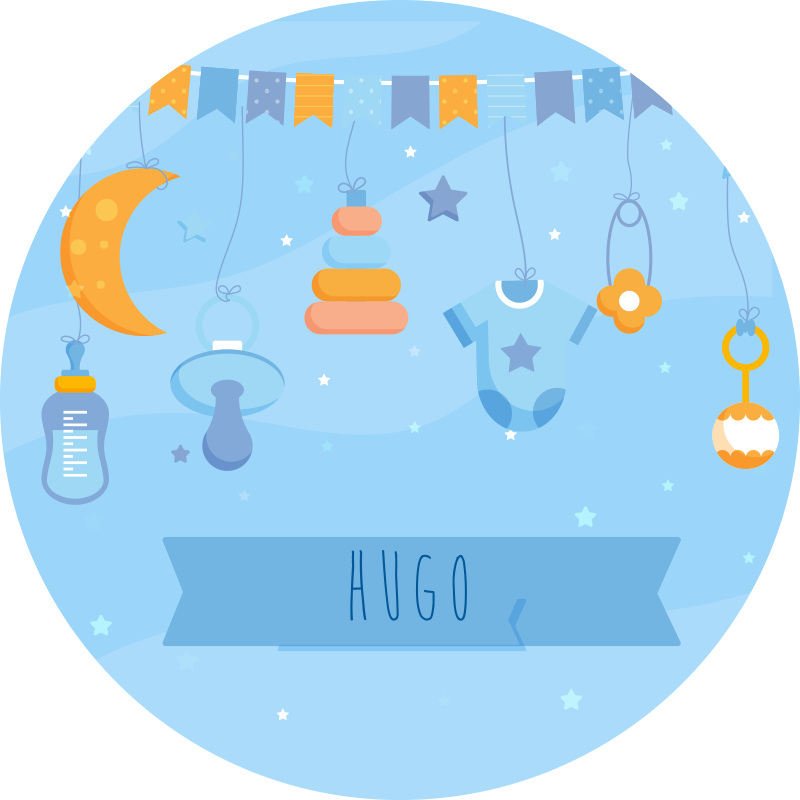 özelleştirilmiş kreş dekoru bebek pvc halı - TenStickers