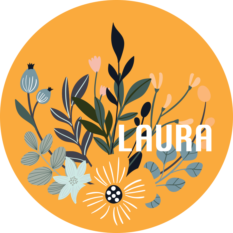 Kişiselleştirilebilir bitkiler kişiselleştirilmiş paspas - TenStickers