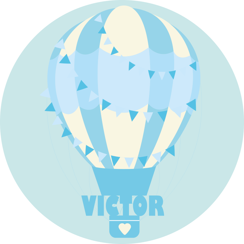 özelleştirilebilir balon isimlerle pvc halı - TenStickers