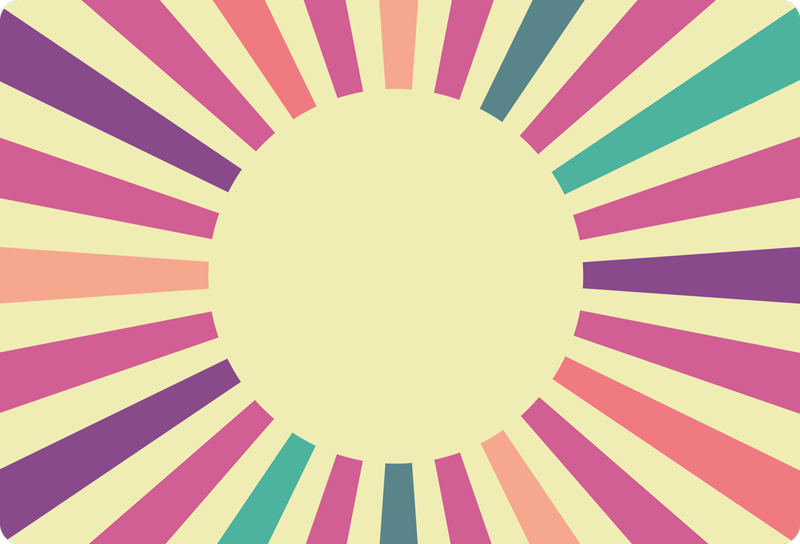 Yayılan çizgiler tasarımı geometrik pvc halı - TenStickers