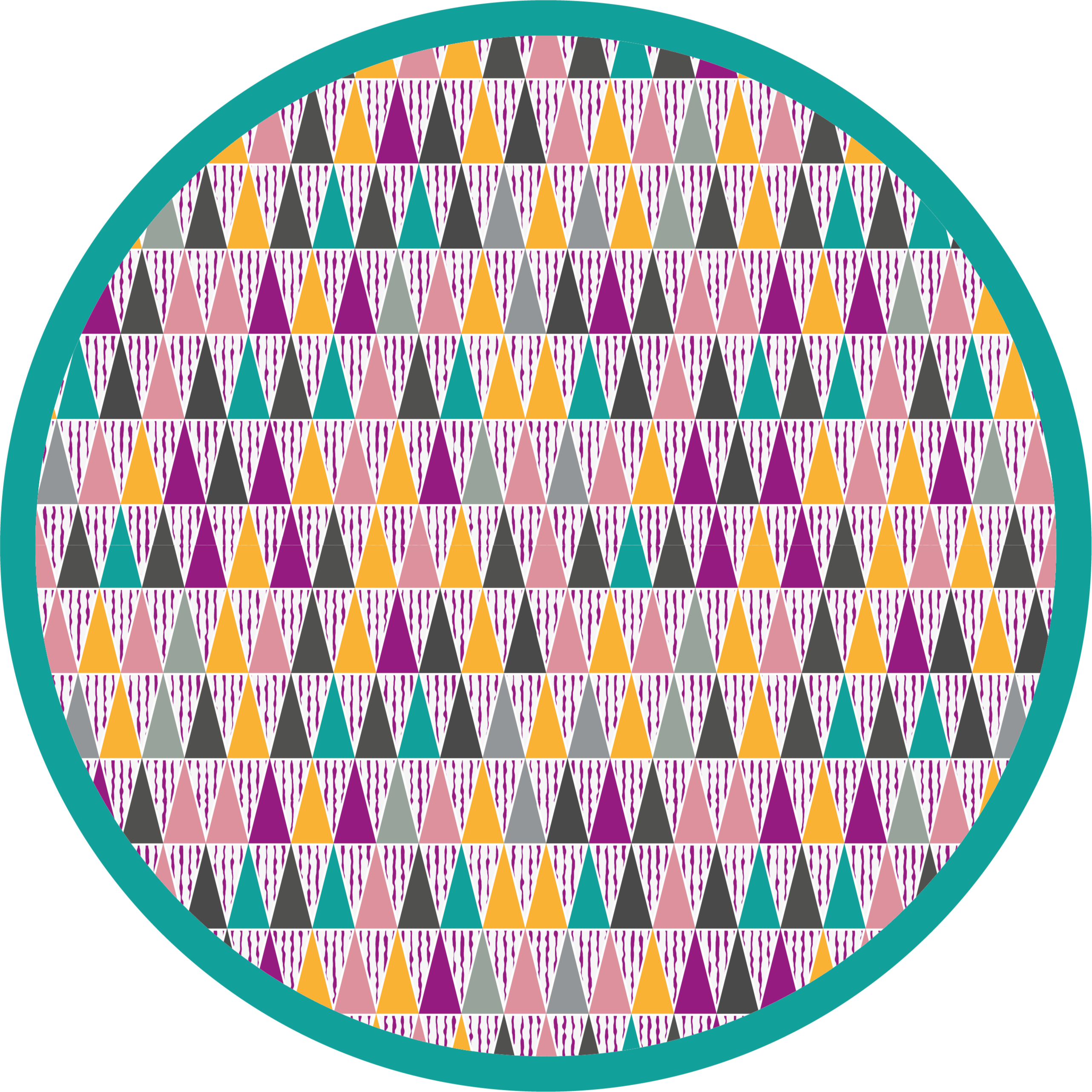 İskandinav yoğun renkler nordic vinil halı - TenStickers