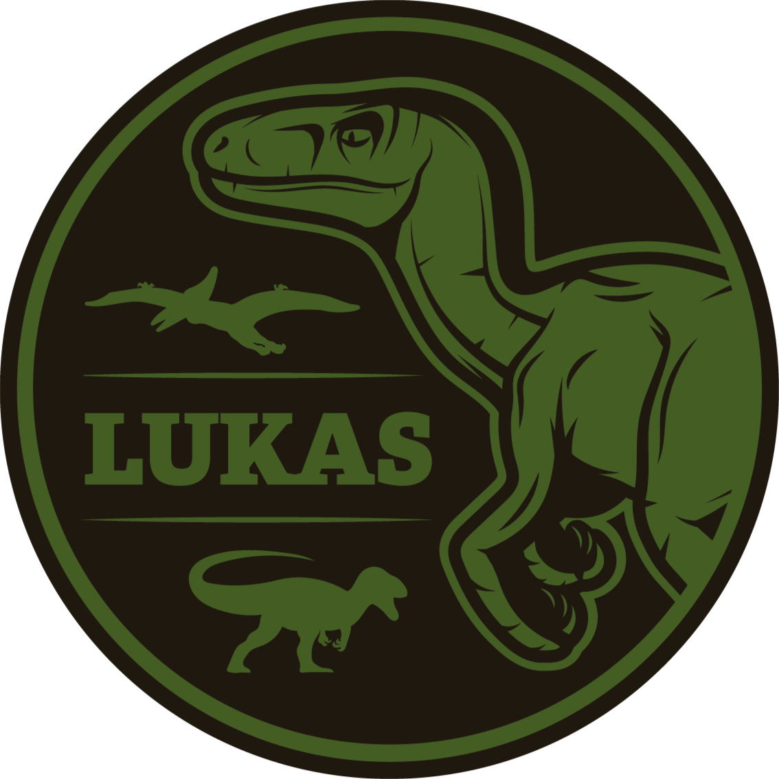 Metin hayvan kilim ile dinozor raptor - TenStickers