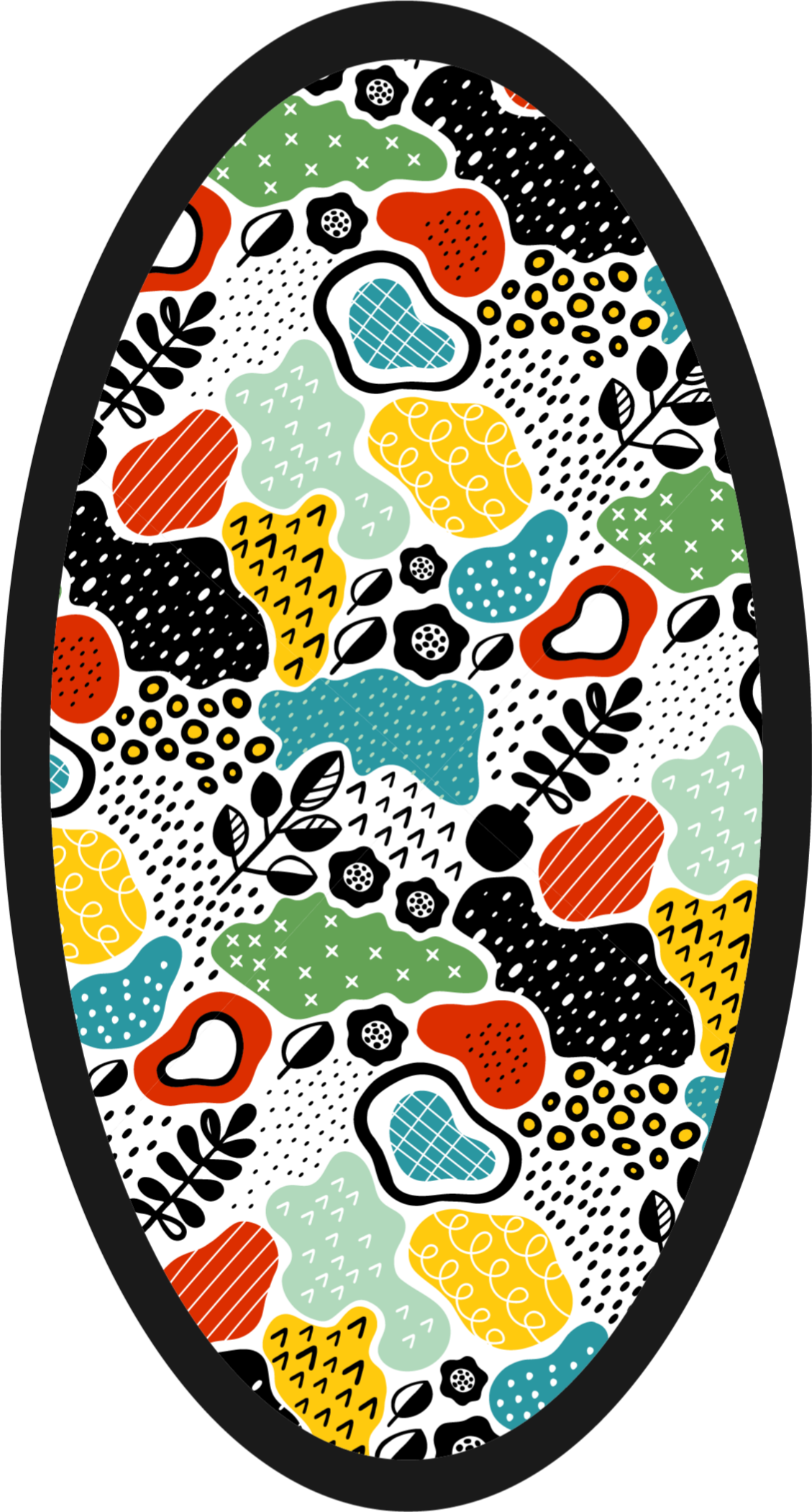 Renkli doğa deseni doğa pvc halı - TenStickers