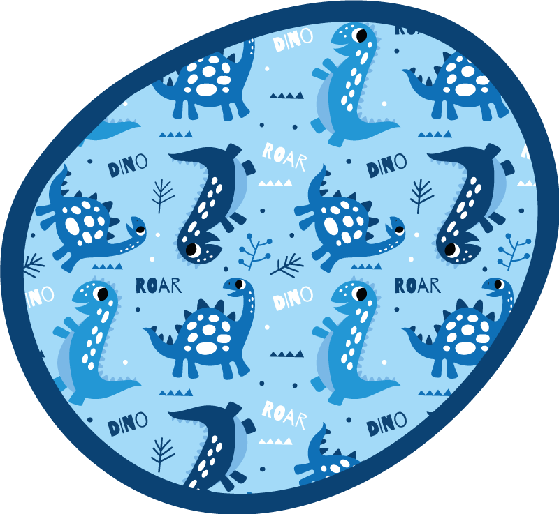 Dinozor oyun zamanı çemberi pvc halı - TenStickers