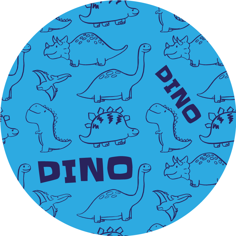 çok güzel dinozor desen vinil halı - TenStickers