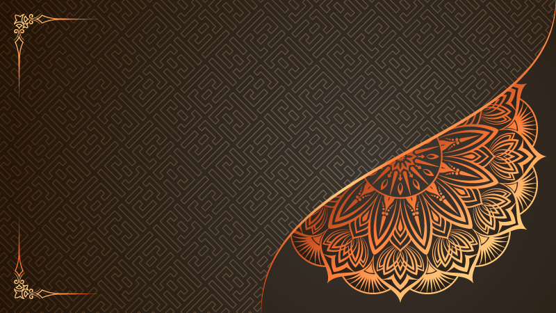 Mandala köşe tasarımı mandala pvc halı - TenStickers