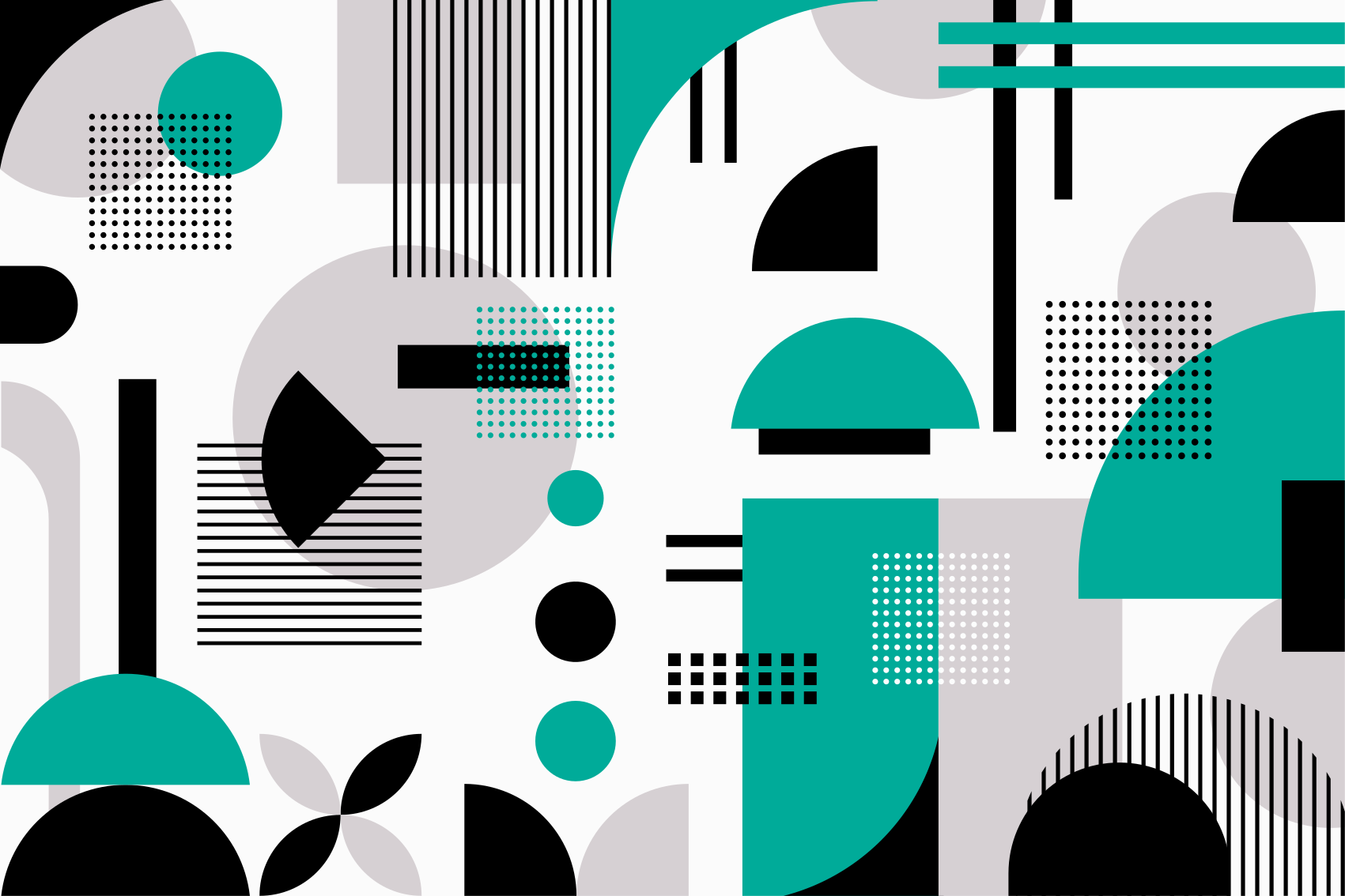 Modern geometrik şekil vinil halı - TenStickers