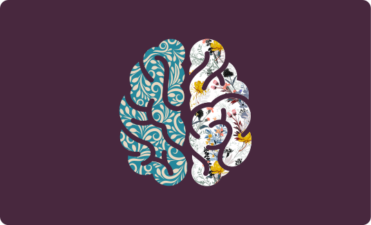 Desenli beyin modern kilim - TenStickers