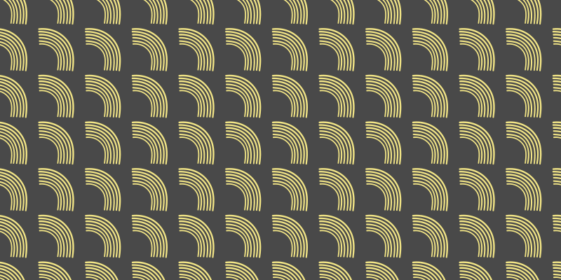 Geometrik yay desenleri çizgili pvc halı - TenStickers