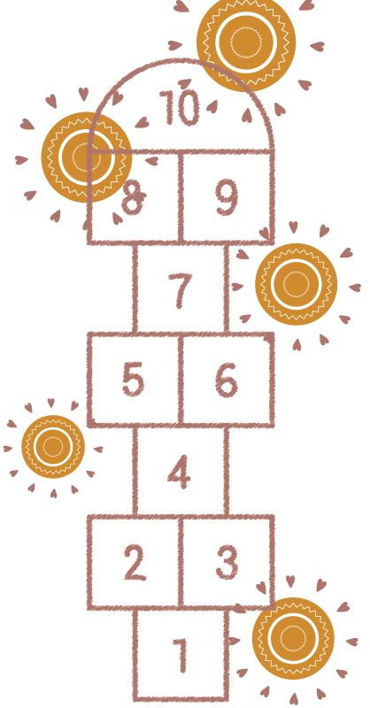 Seksek oyun alanı oyunlar pvc halı - TenStickers