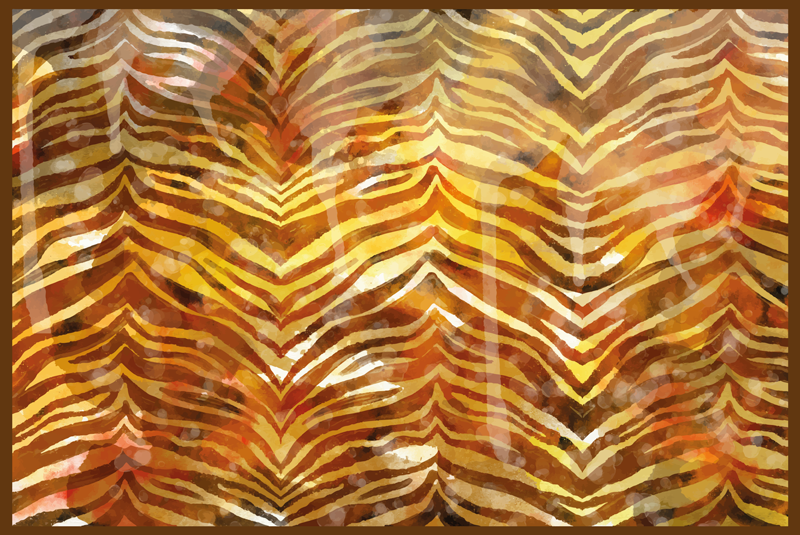 Safari ortamı hayvan baskı pvc halı - TenStickers