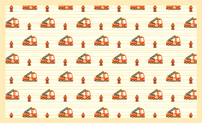 Eğlenceli ulaşım teması pvc halı - TenStickers