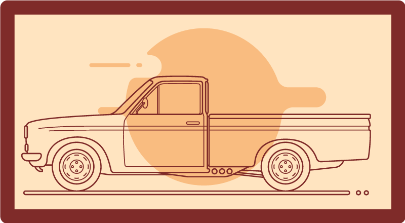 Oyuncak araç illüstrasyon çocukta pvc halı - TenStickers