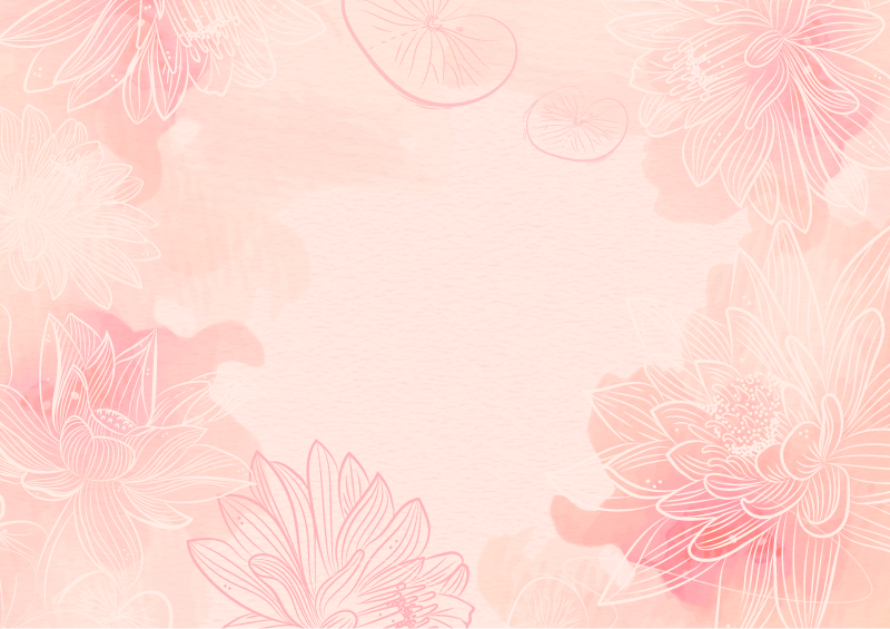 çiçek huzuru çiçekler ve bitkiler pvc halı - TenStickers