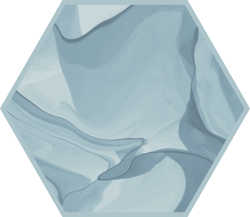 Mavi mermer altıgen şekli modern halı - TenStickers