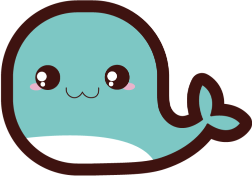 Anime balina hayvan vinil halı - TenStickers