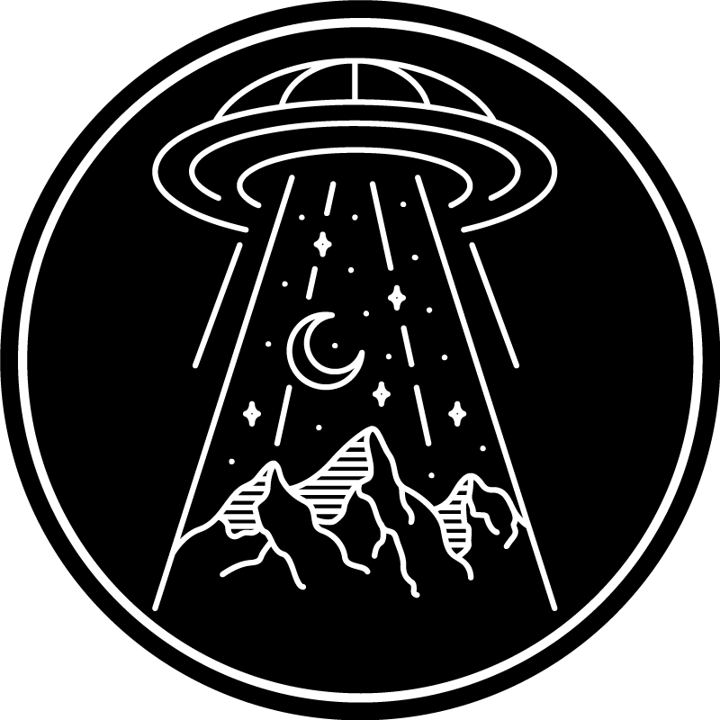 Ufo çizim genç vinil halı - TenStickers